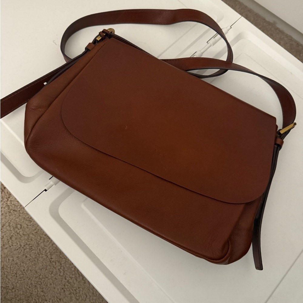 Fossil Rich Brown Leather Crossbody Bag